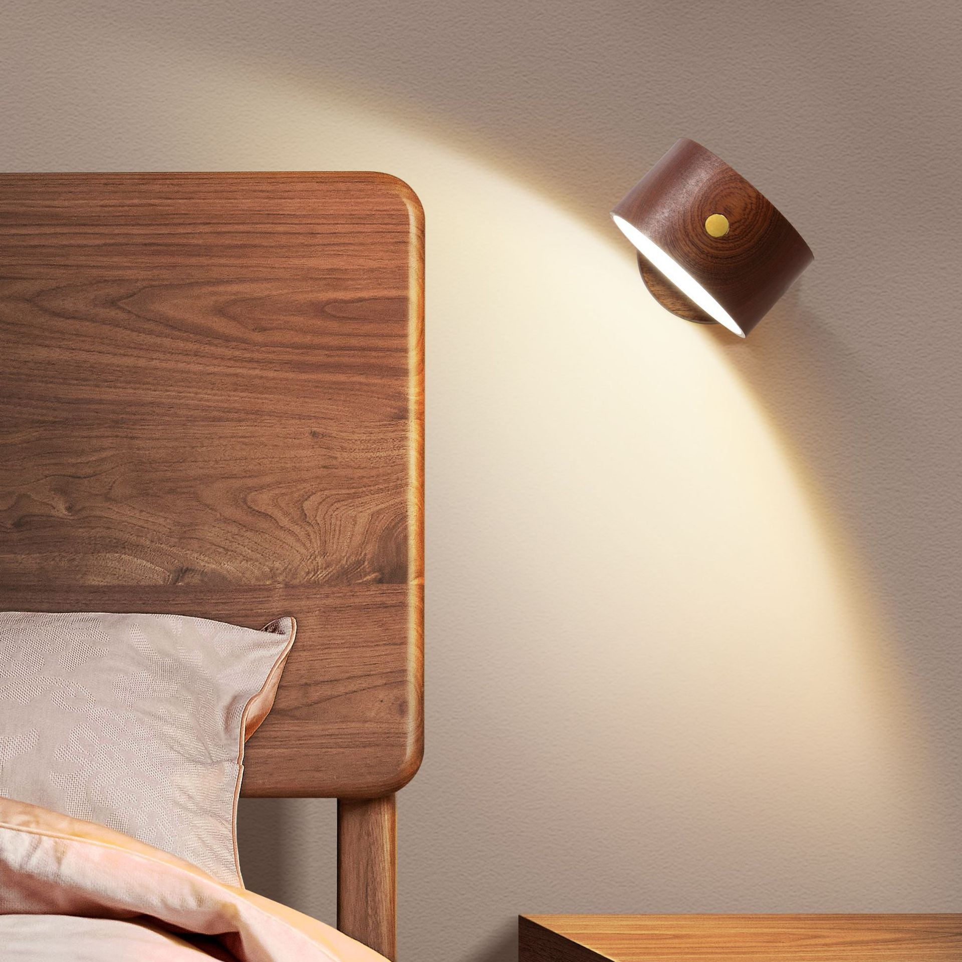 Wooden Bedside Lamp - Decor Havenly Lamp - Decor Havenly