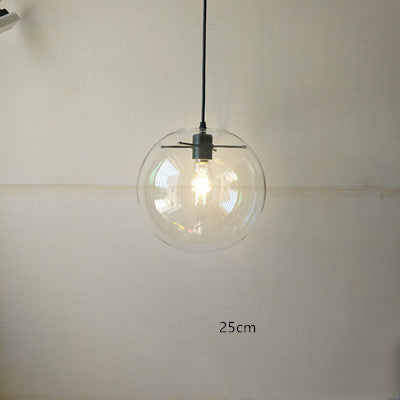 Nordic Minimalist Transparent Glass Chandelier