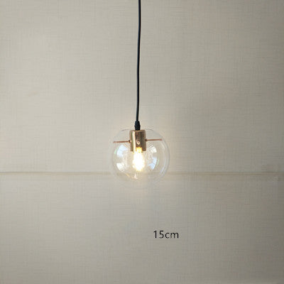 Nordic Minimalist Transparent Glass Chandelier