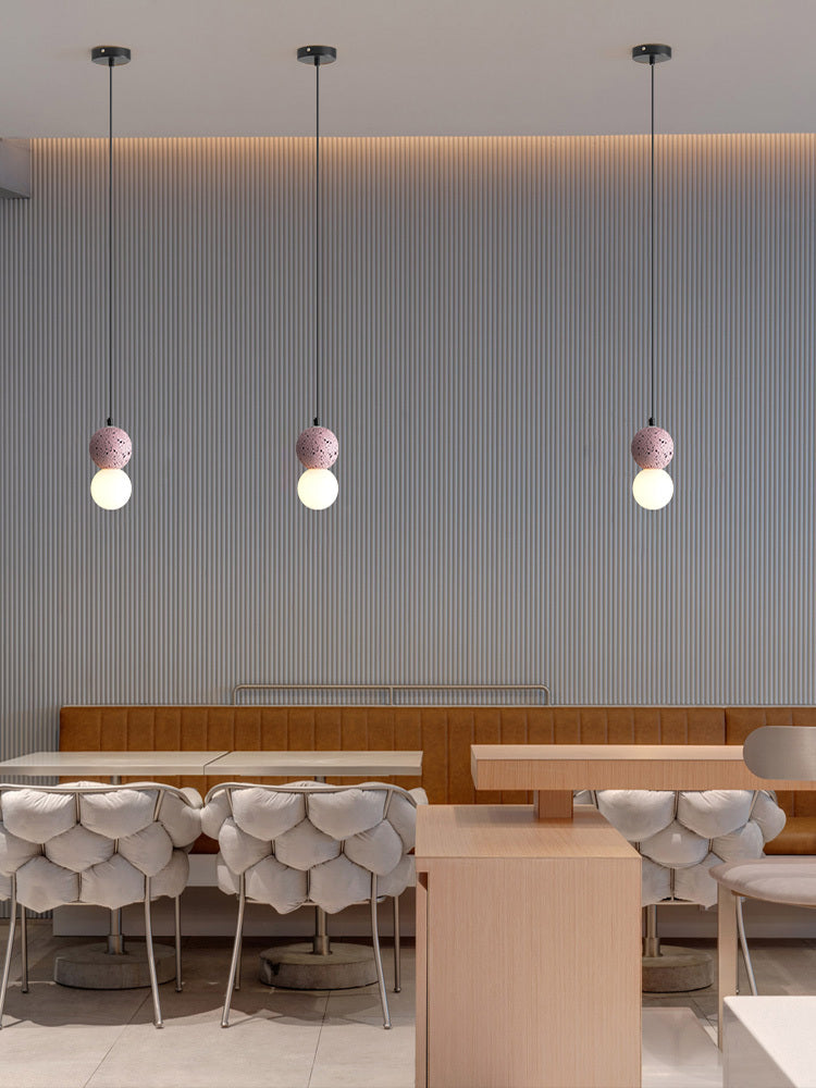 Modern Nordic Terrazzo Bar Chandelier