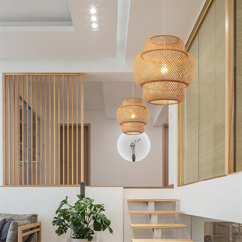 Nordic Bamboo Light - Woven Pendant Light - Decor Havenly