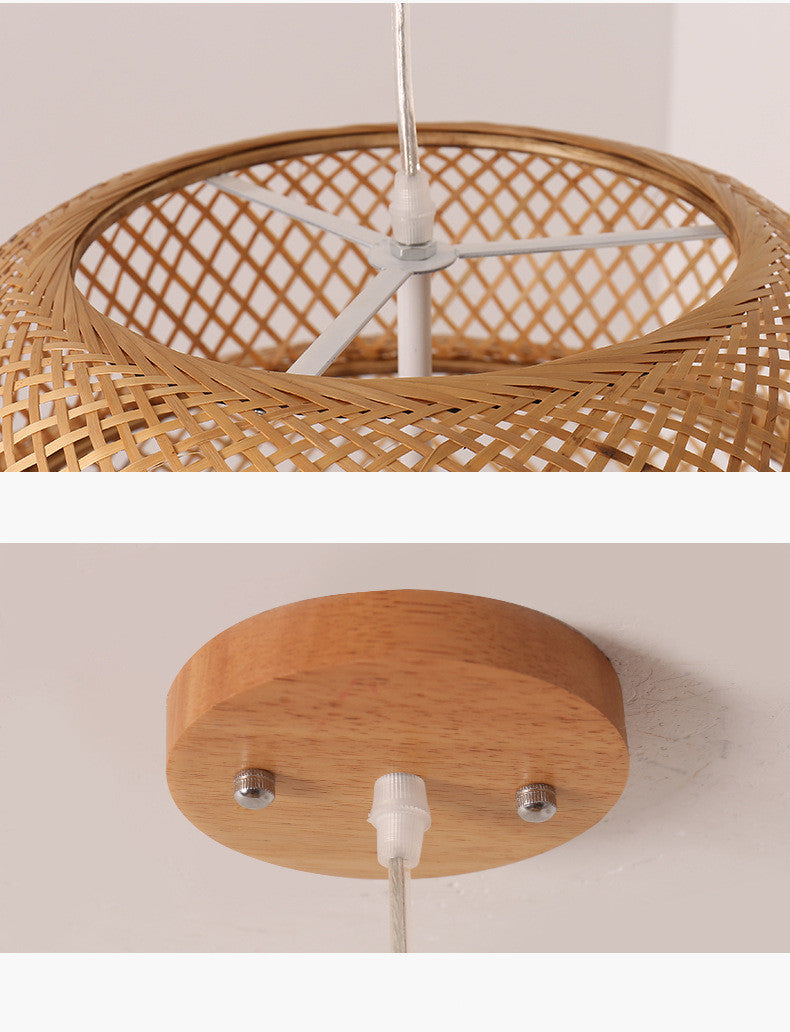 Nordic Bamboo Light - Woven Pendant Light - Decor Havenly