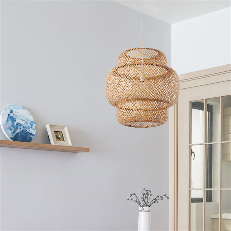 Nordic Bamboo Light - Woven Pendant Light - Decor Havenly