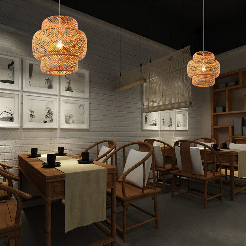 Nordic Bamboo Light - Woven Pendant Light - Decor Havenly