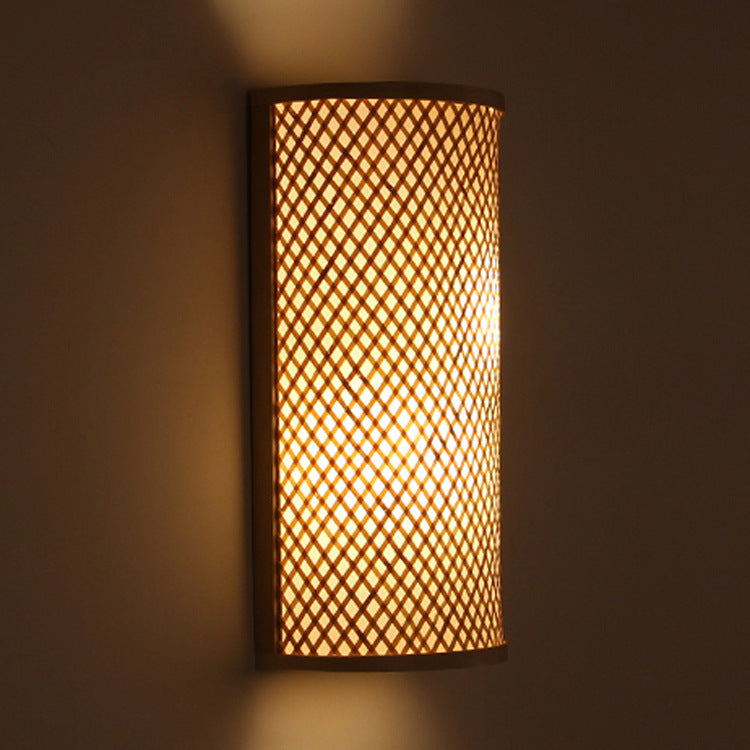 Bamboo Wood Wall Lamp - Wood Wall Light - Decor Havenly