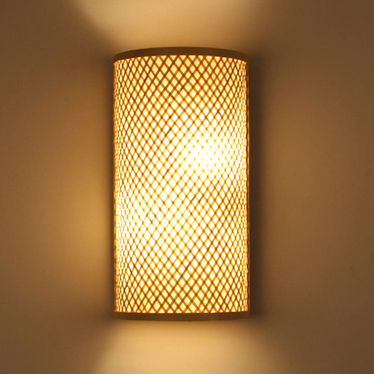 Bamboo Wood Wall Lamp - Wood Wall Light - Decor Havenly