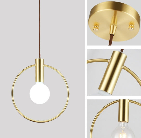 Scandinavian Style Modern Brass chandelier