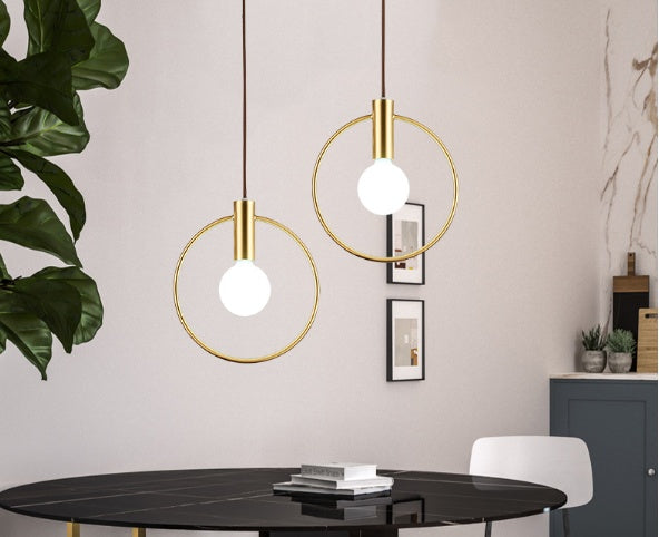 Scandinavian Style Modern Brass chandelier