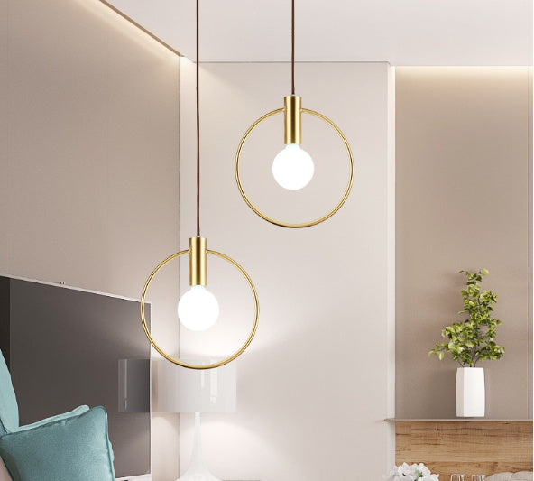 Scandinavian Style Modern Brass chandelier