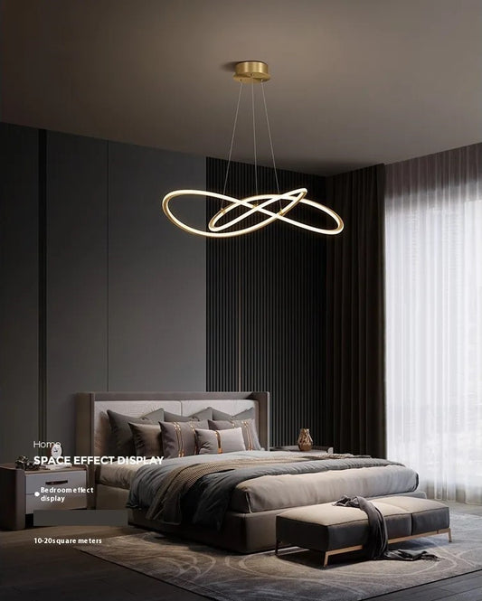 Copper Minimalist LED Chandelier - Minimalist Lighting - Decor Havenly