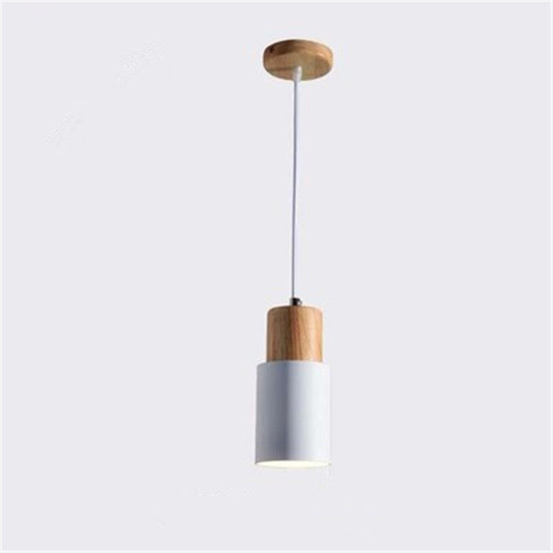 Nordic Solid Wood Single Head Chandelier