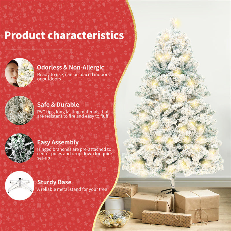 Artificial Snow Christmas Tree - Christmas Home Decor - Decor Havenly