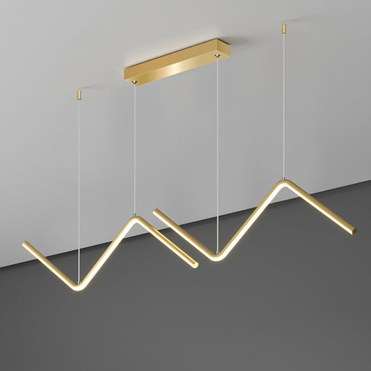 Nordic Minimalist LED Bolt Chandelier