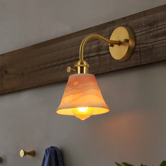 Japanese Brass Wall Lamp - Modern Lamp - Decor Havenly