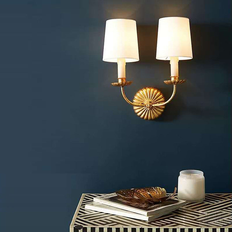 Gold Foil American Retro Wall Lamp