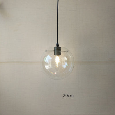 Nordic Minimalist Transparent Glass Chandelier