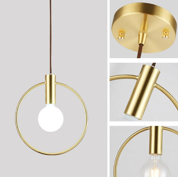 Scandinavian Style Modern Brass chandelier