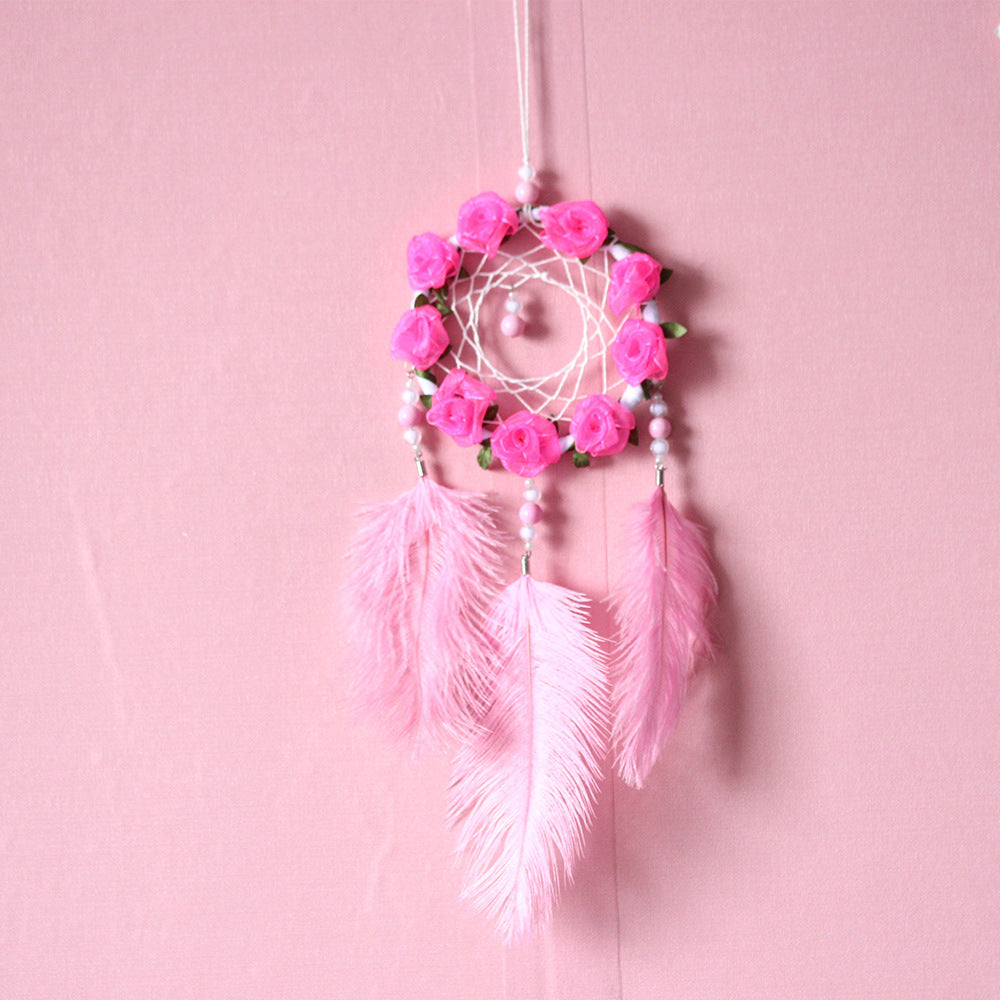 Pink Feather Wind Chime - Feather Decor - Decor Havenly