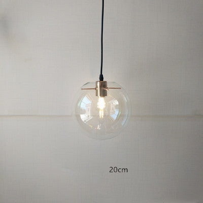 Nordic Minimalist Transparent Glass Chandelier