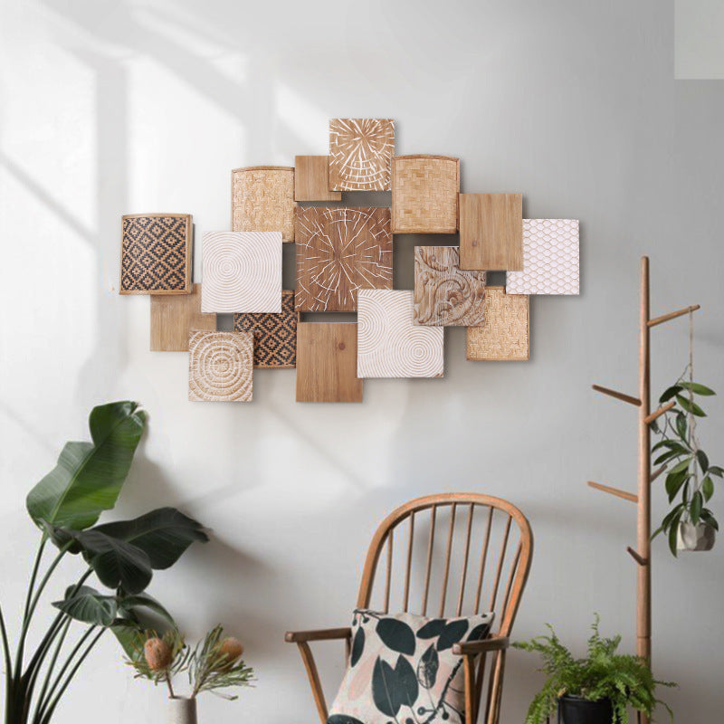 Geometric Wood Wall Art - Modern Rustic Accent Decor - Decor Havenly