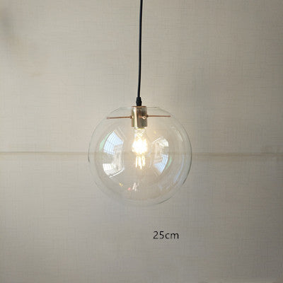 Nordic Minimalist Transparent Glass Chandelier