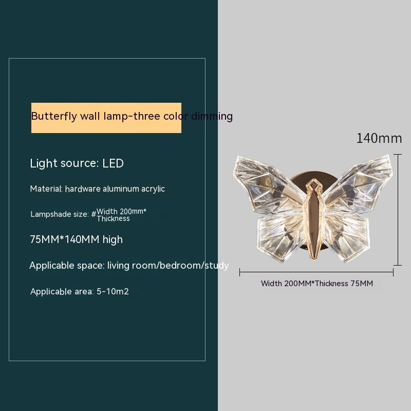 Luminous Butterfly Wall Lamp - Stylish Lighting - Decor Havenly