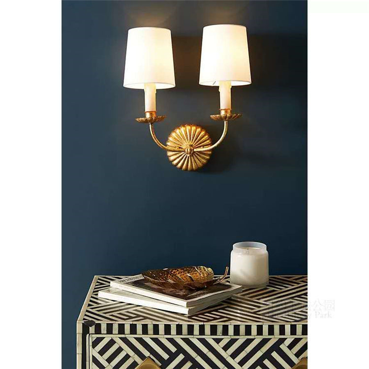 Gold Foil American Retro Wall Lamp