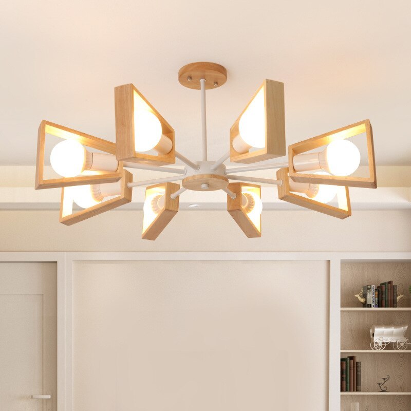 Nordic Branch Solid Wood Chandelier