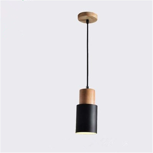 Nordic Solid Wood Single Head Chandelier