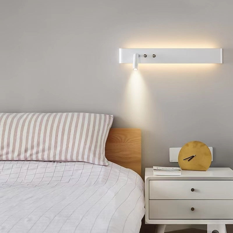 Sleek Bedside Lamp - Iron Wall Light - Decor Havenly