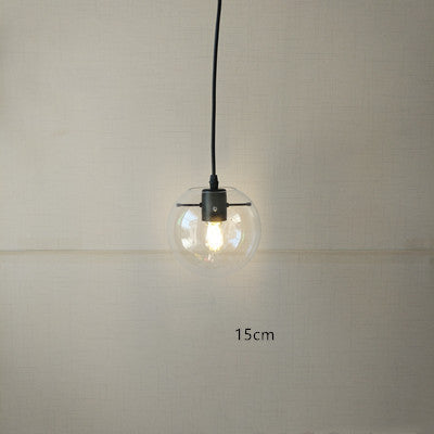 Nordic Minimalist Transparent Glass Chandelier