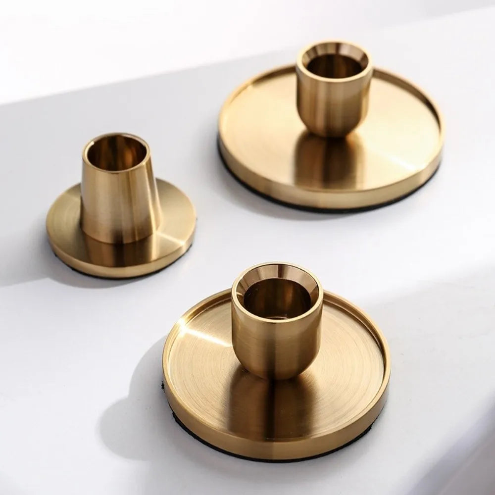 Decoration Candlestick Decoration Golden Candle Holder Home Decor Desktop Metal Candlestick Wedding Decoration Candle Stand Home