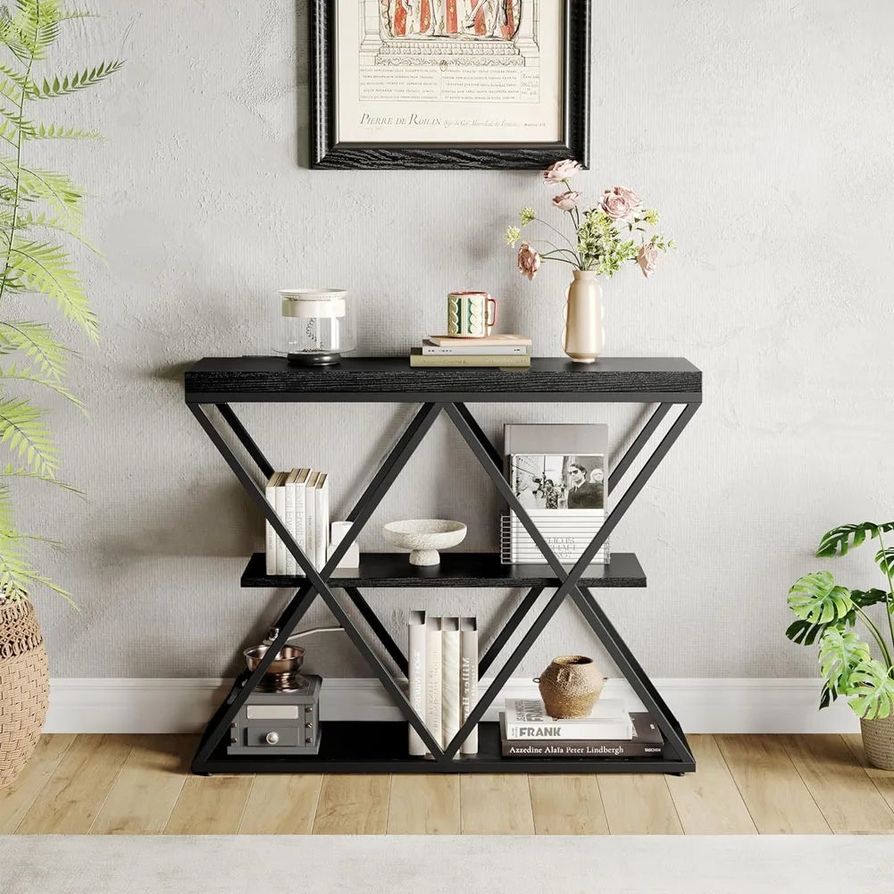 Slim 3-Tier Console Table