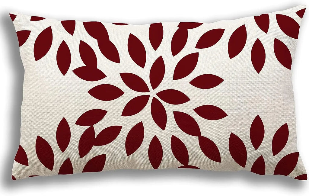 Linen Geometric Pillowcase 40x60cm Sofa Decoration Pillow Cover, Sofa Bedroom Furnishing Decoration Lumbar Cushion Cover