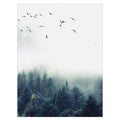Nordic Style Forest Lanscape Wall Art Canvas Poster and Print Canvas Painting Decorative Picture for Living Room Home Decor
