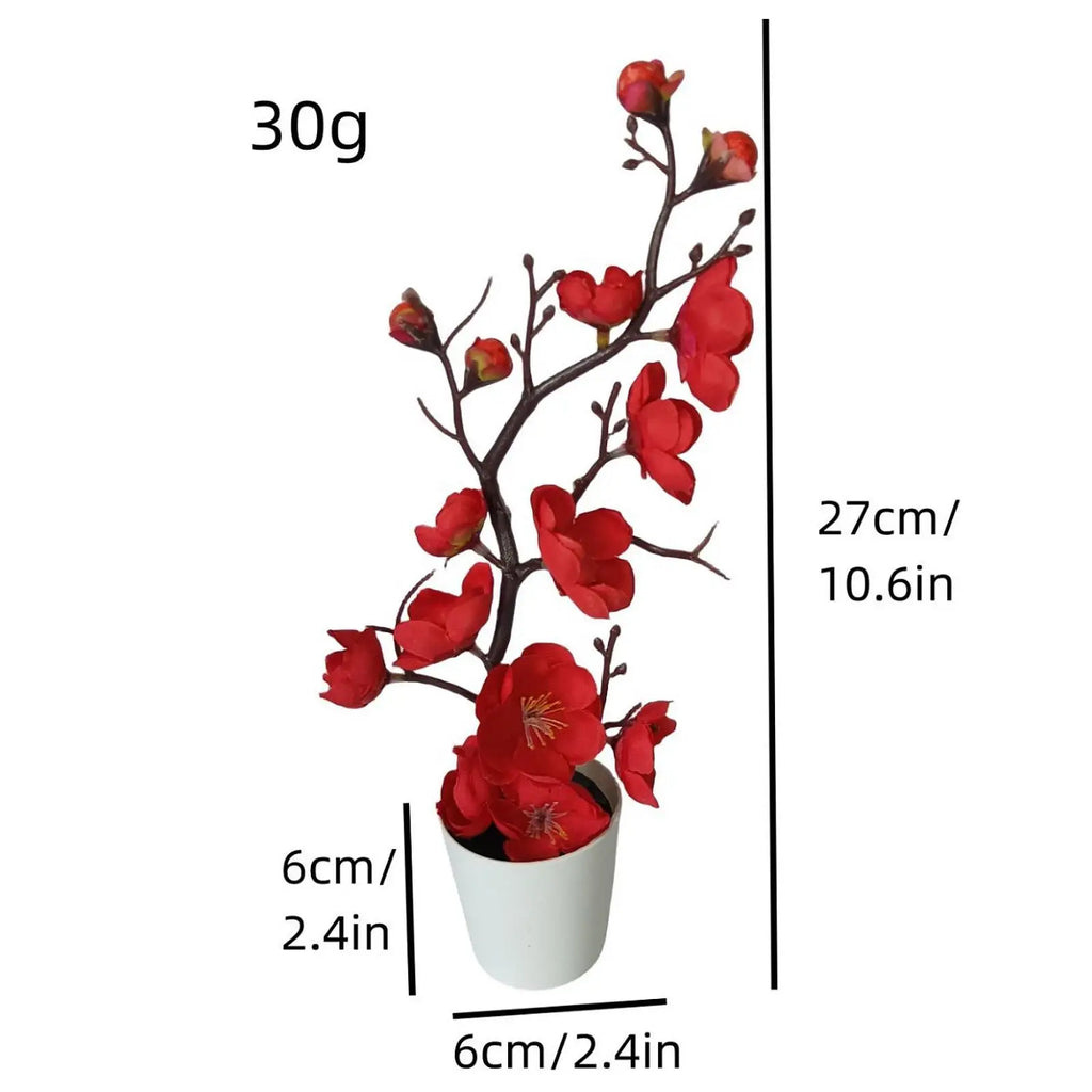 Arrangement with Vase Decorative Artificial Flowers Large Home Decoration Faux Plant Centerpiece for Modern Room