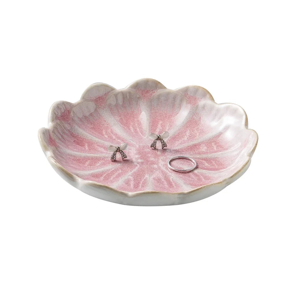 Ceramic Lotus Trinket Tray