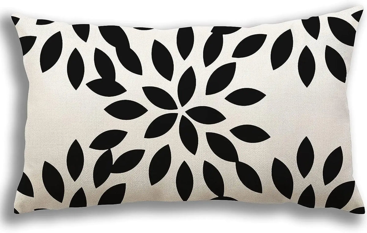 Linen Geometric Pillowcase 40x60cm Sofa Decoration Pillow Cover, Sofa Bedroom Furnishing Decoration Lumbar Cushion Cover