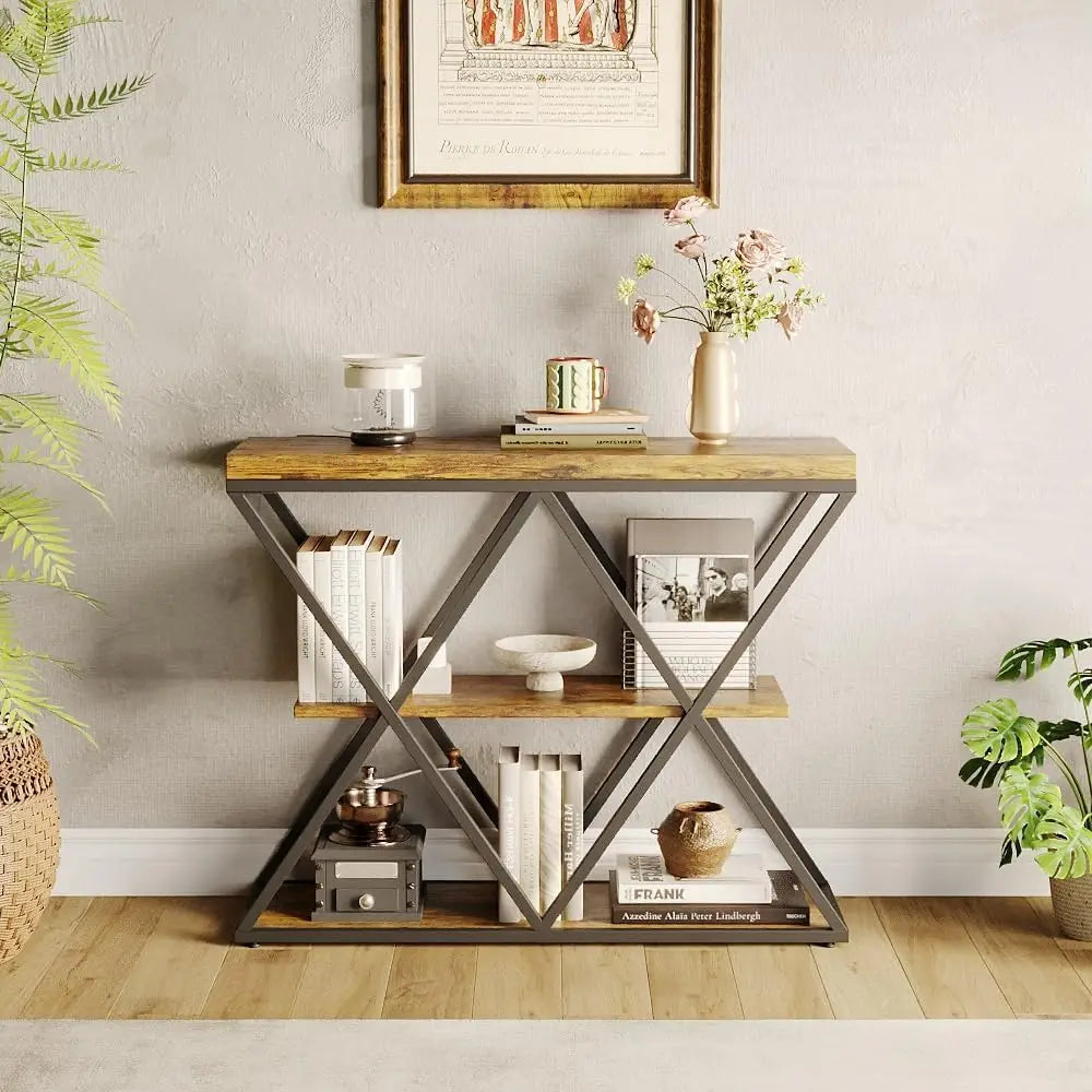 Slim 3-Tier Console Table