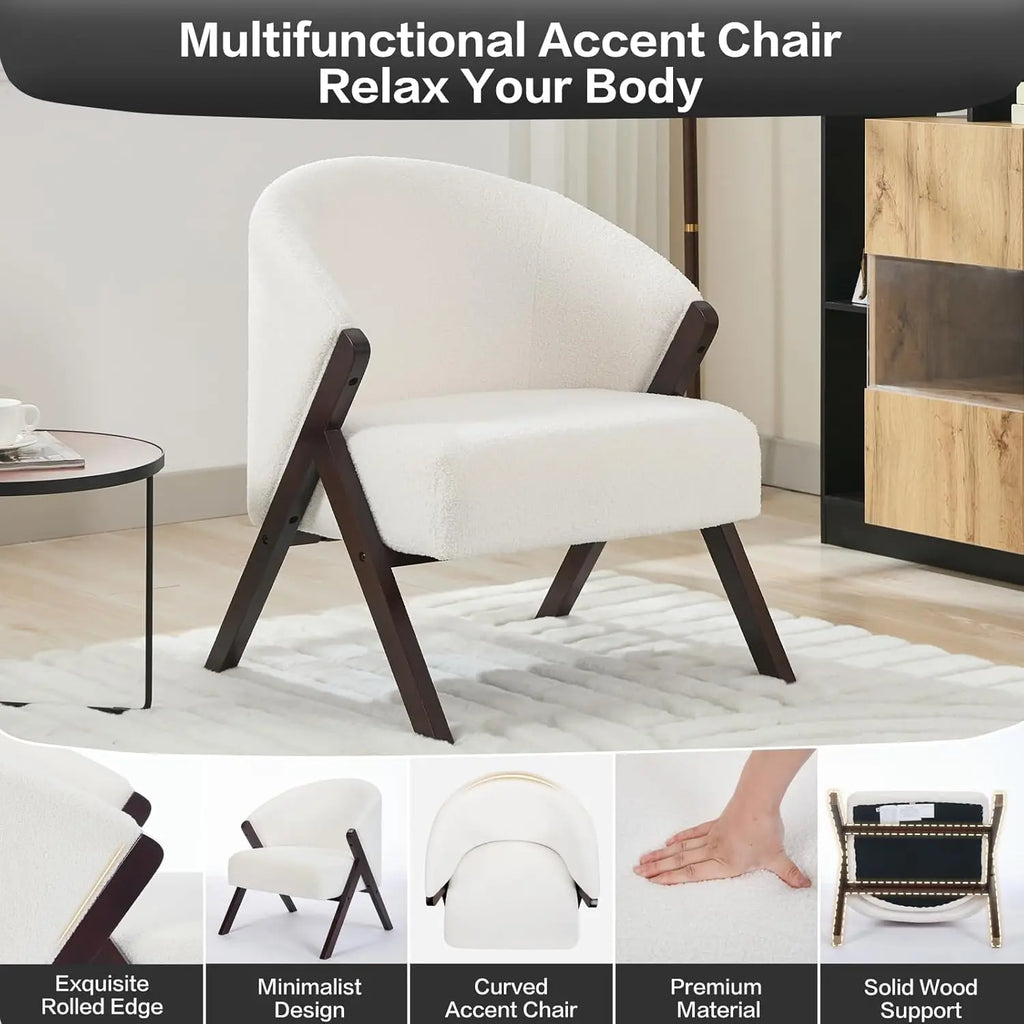 Linen Accent Armchair