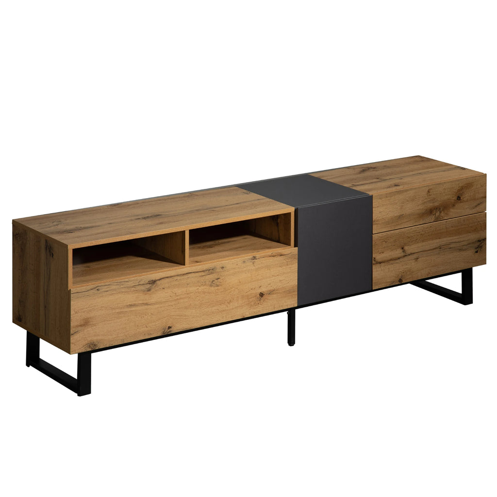 Wood Grain TV Cabinet