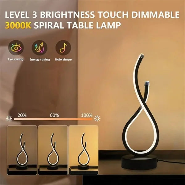 Modern Minimalist Nordic Style Table Lamp Bedside Ambient Light for Bedroom Study Living Room Decor