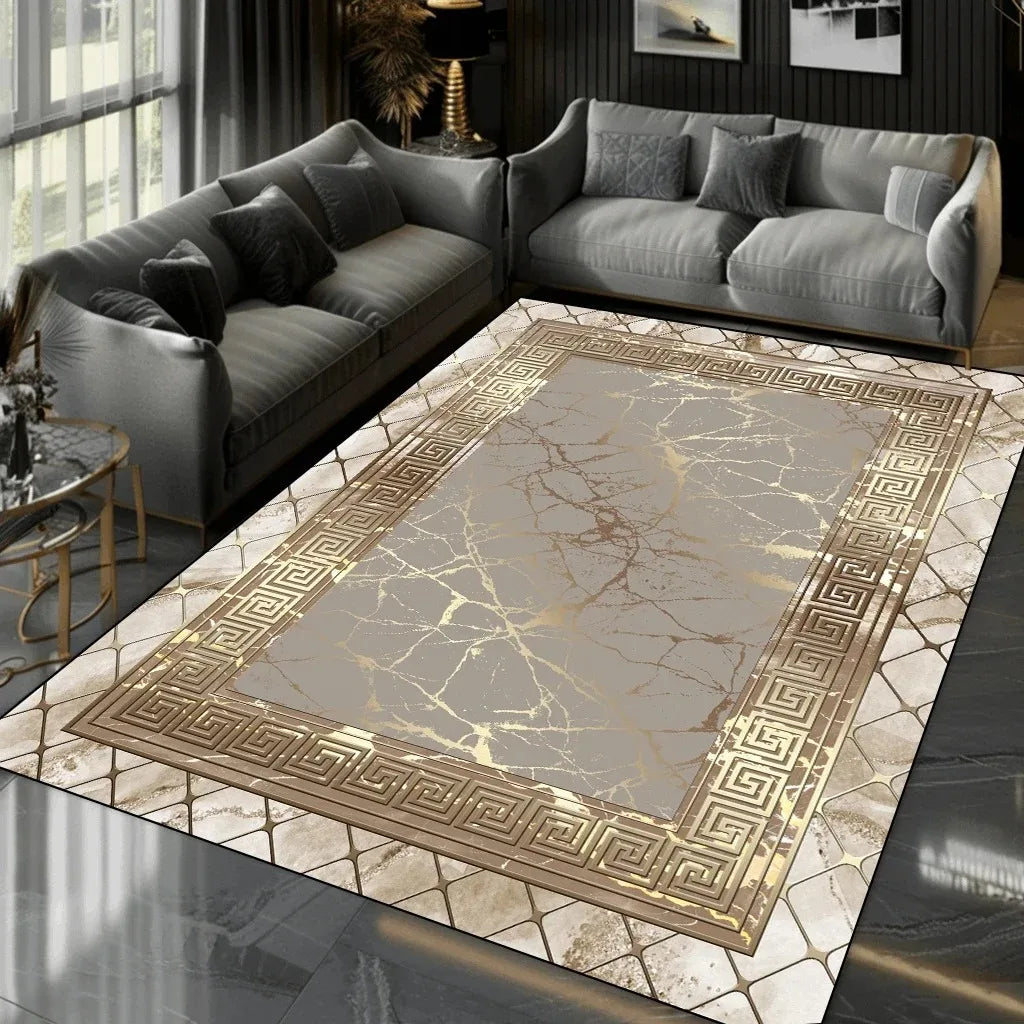 Nordic Luxury  Living Room Carpet Home Decoration Modern Bedroom Large Area Rugs Elastic Washable Non-slip Door Mat