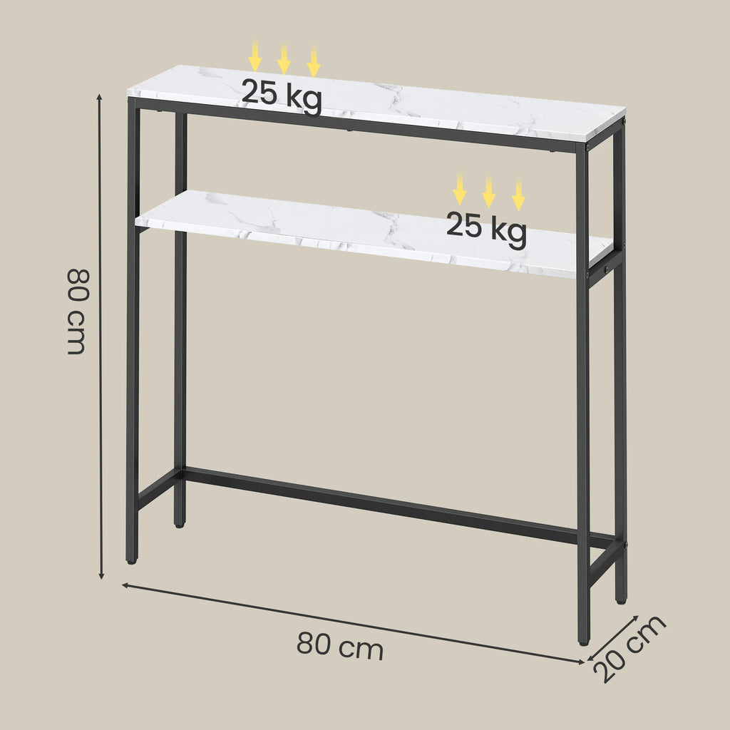 2-Tier Hallway Console Table