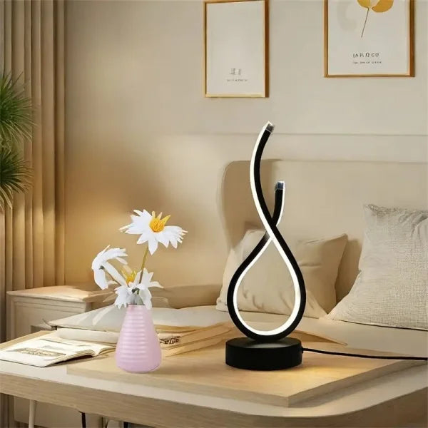Modern Minimalist Nordic Style Table Lamp Bedside Ambient Light for Bedroom Study Living Room Decor