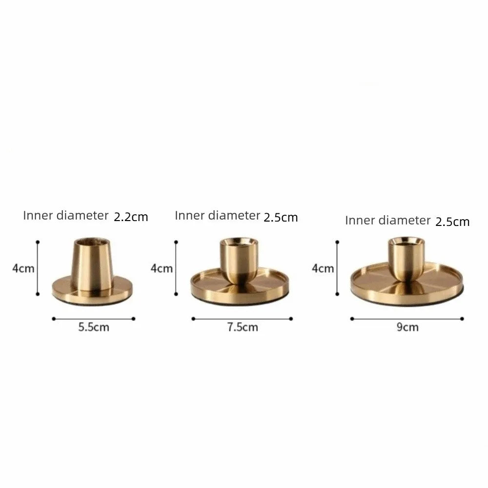 Decoration Candlestick Decoration Golden Candle Holder Desktop Wedding Decoration Candle Stand Home Decor Candles Base Home