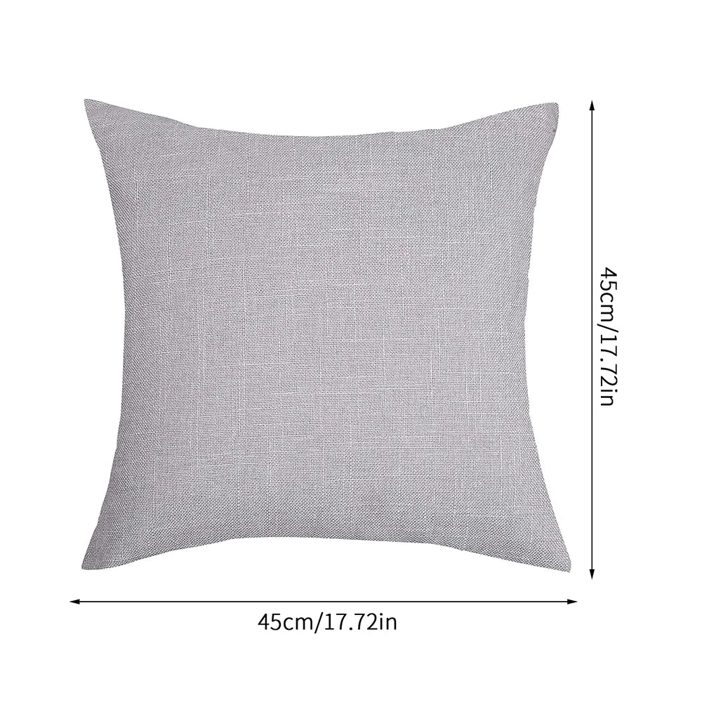Cushion Cover Pillow Cover Linen Pillowcase for Sofa Living Room Outdoor 45*45cm Home Decor
