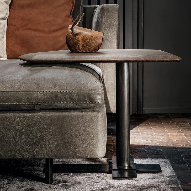 Walnut Lift-Top Side Table