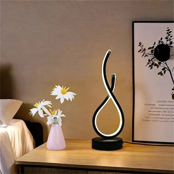 Modern Minimalist Nordic Style Table Lamp Bedside Ambient Light for Bedroom Study Living Room Decor