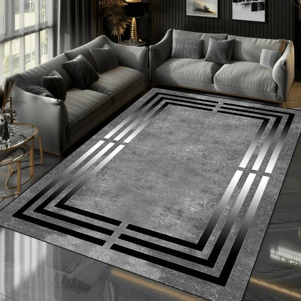 Nordic Luxury  Living Room Carpet Home Decoration Modern Bedroom Large Area Rugs Elastic Washable Non-slip Door Mat